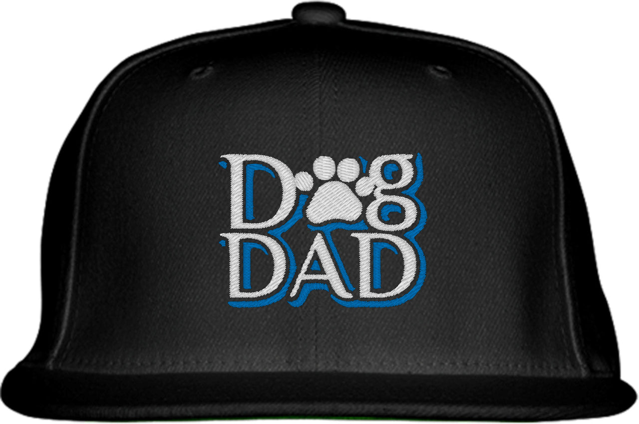 Dog Dad Paw Print Snapback Hat