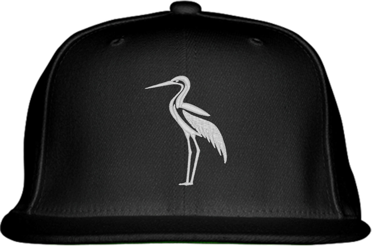 Heron Silhouette Snapback Hat