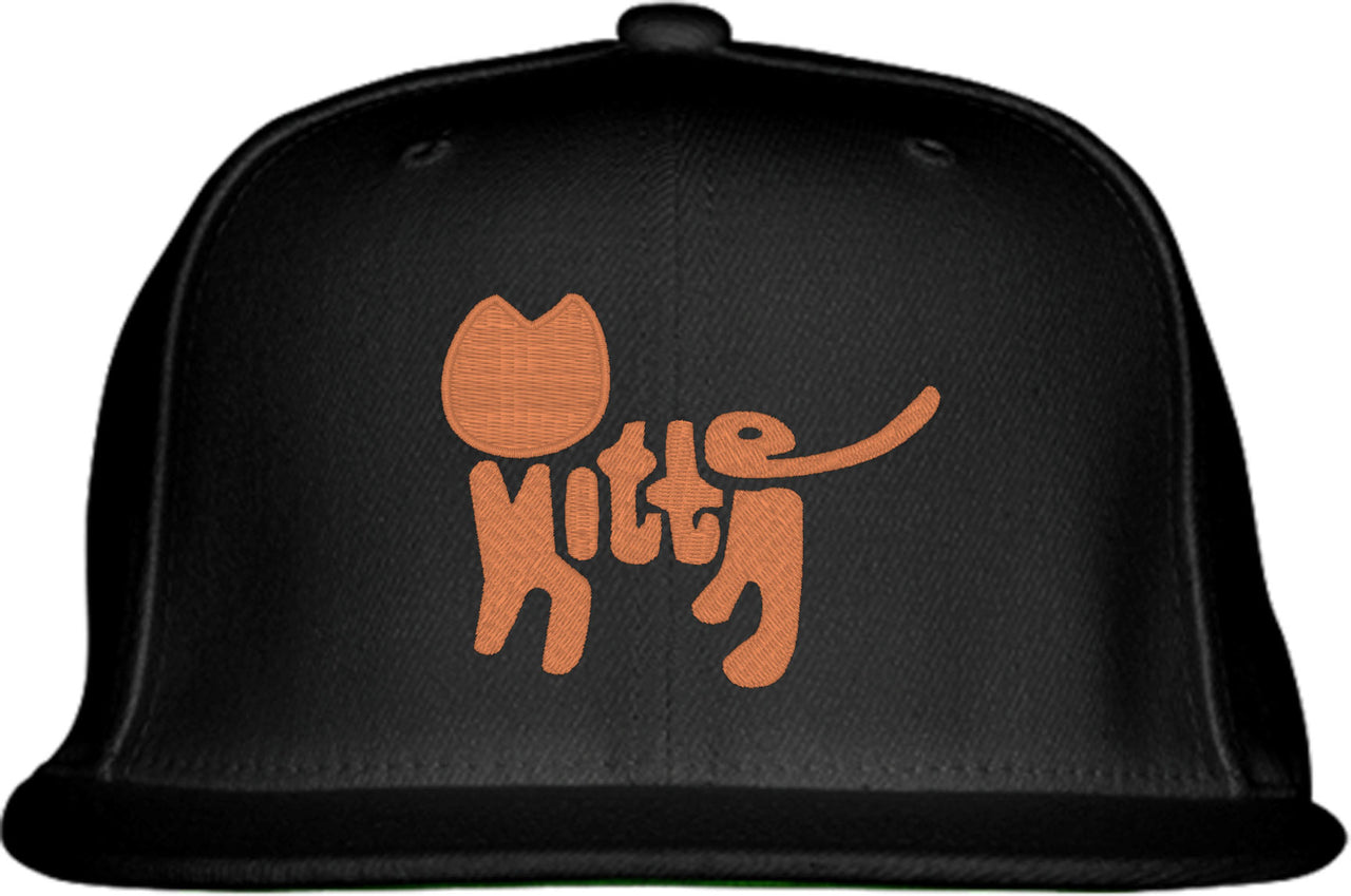 Kitten Cat Typography Snapback Hat