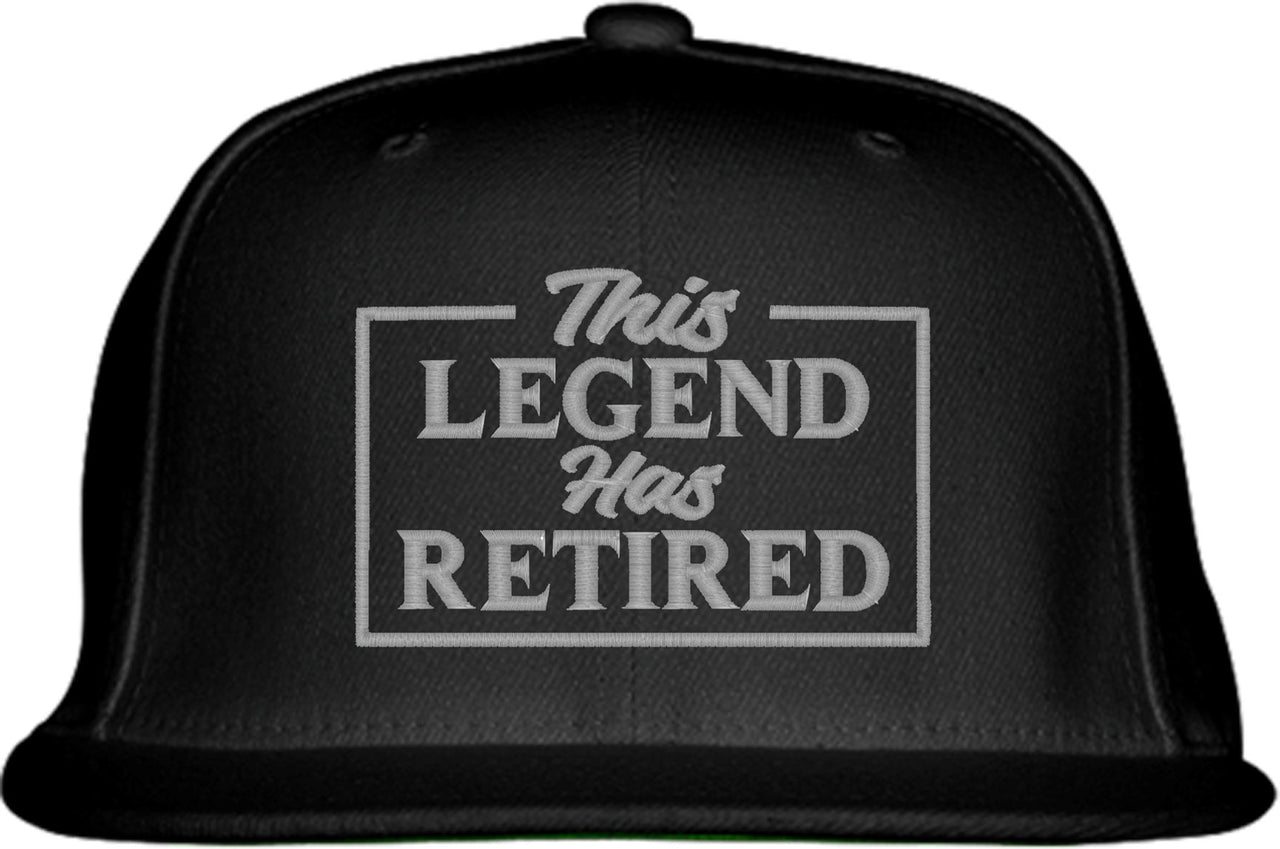 This Legend Has Retired Snapback Hat