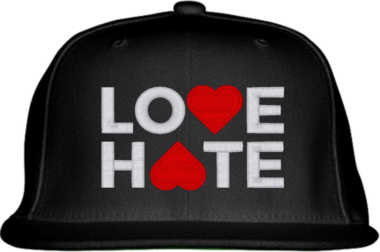 Love Hate Snapback Hat