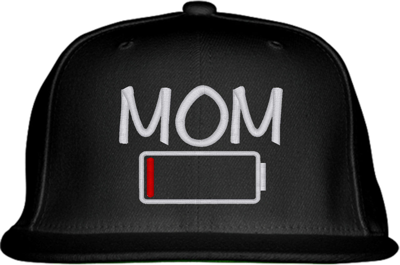 Mom Battery Charge Status Snapback Hat