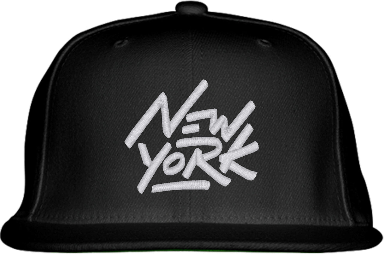 New York Typography Snapback Hat