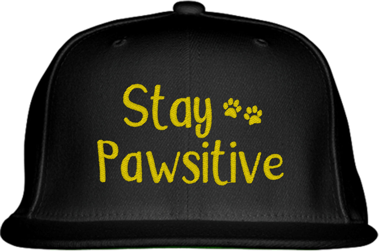 Stay Pawsitive Dog Snapback Hat