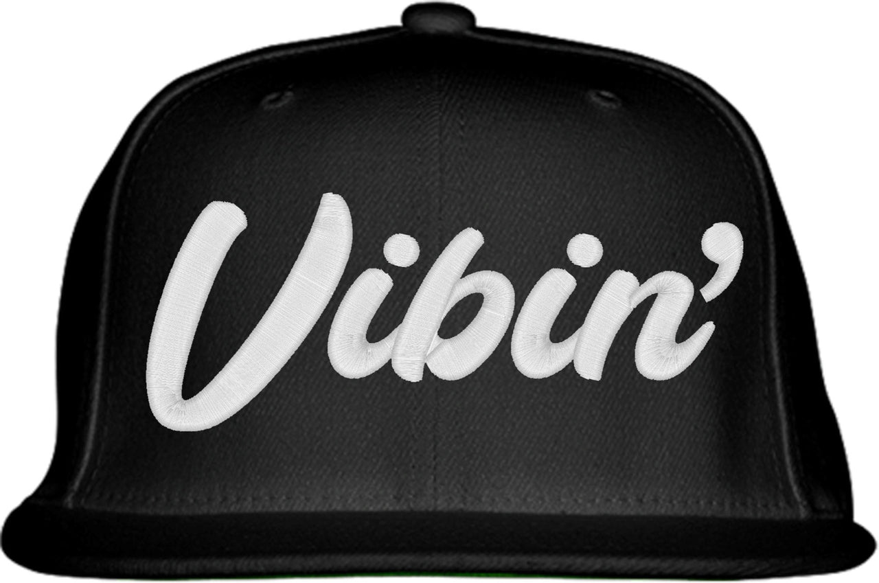 Vibin' Typography Snapback Hat