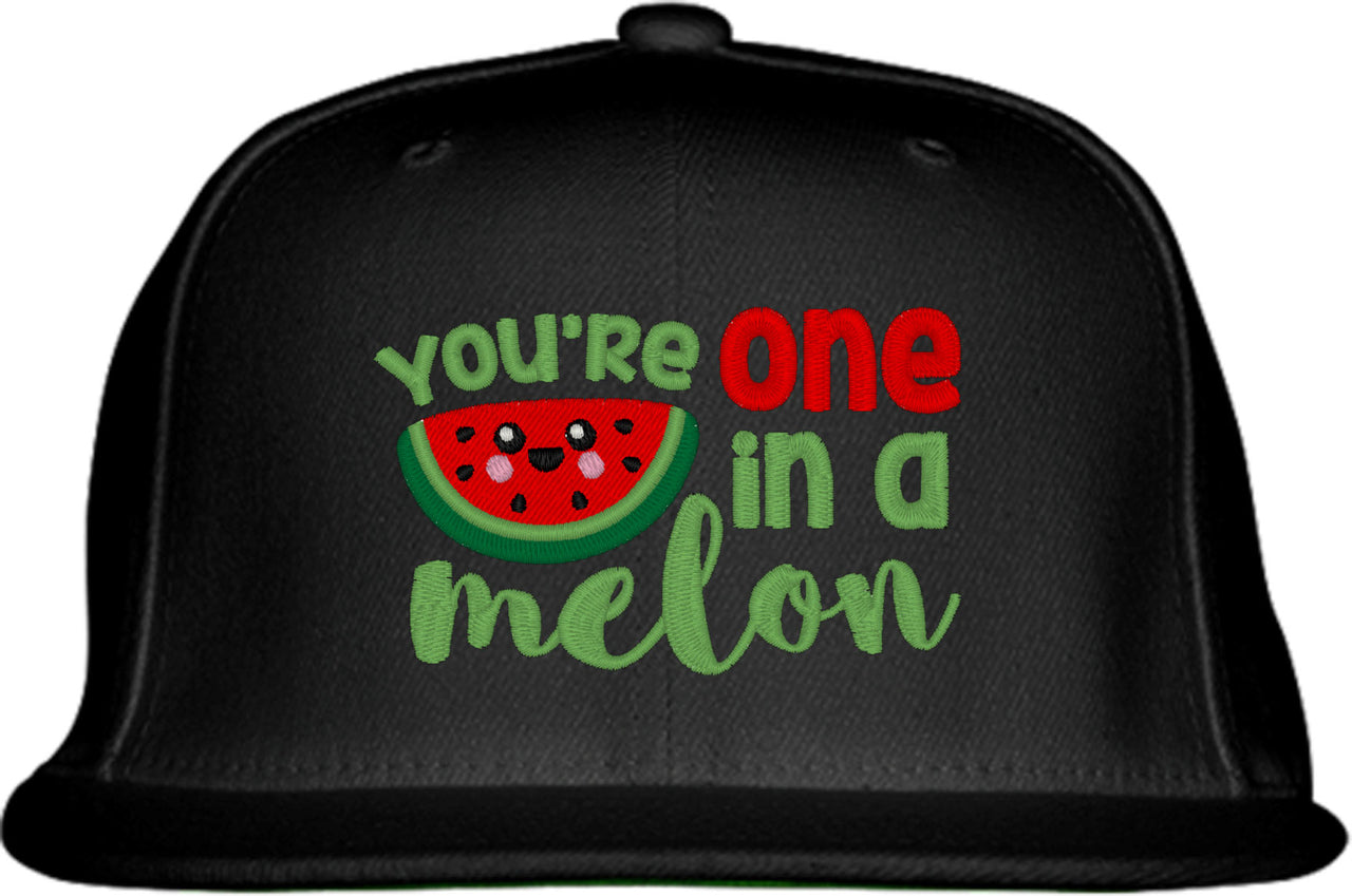 You're One In A Melon Watermelon Snapback Hat