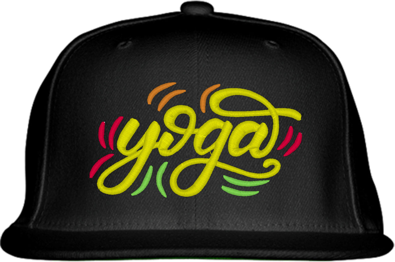 Yoga Typography Snapback Hat