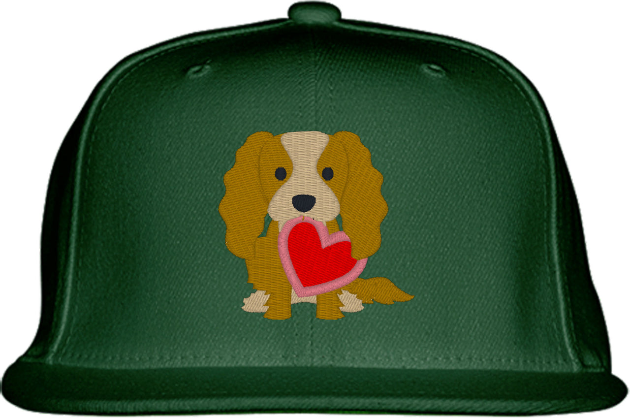 Spaniel Puppy Dog Love Snapback Hat