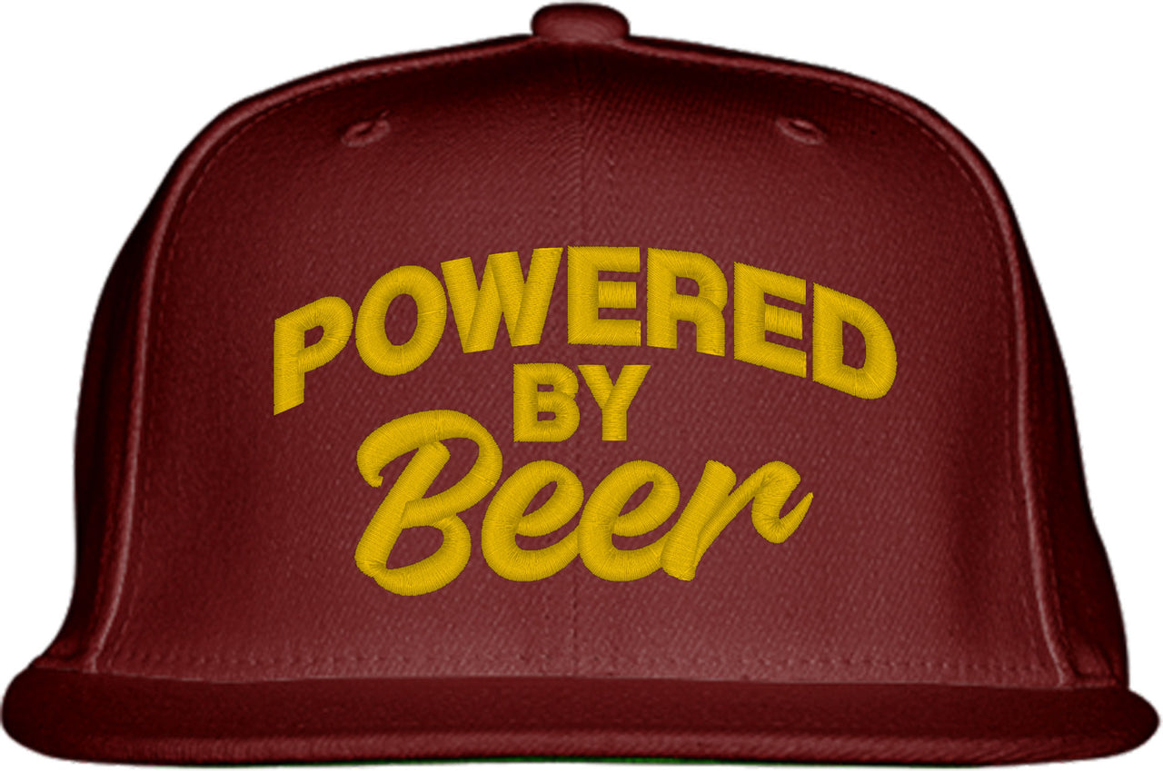 Powered By Beer Snapback Hat