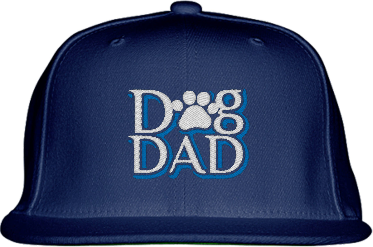 Dog Dad Paw Print Snapback Hat