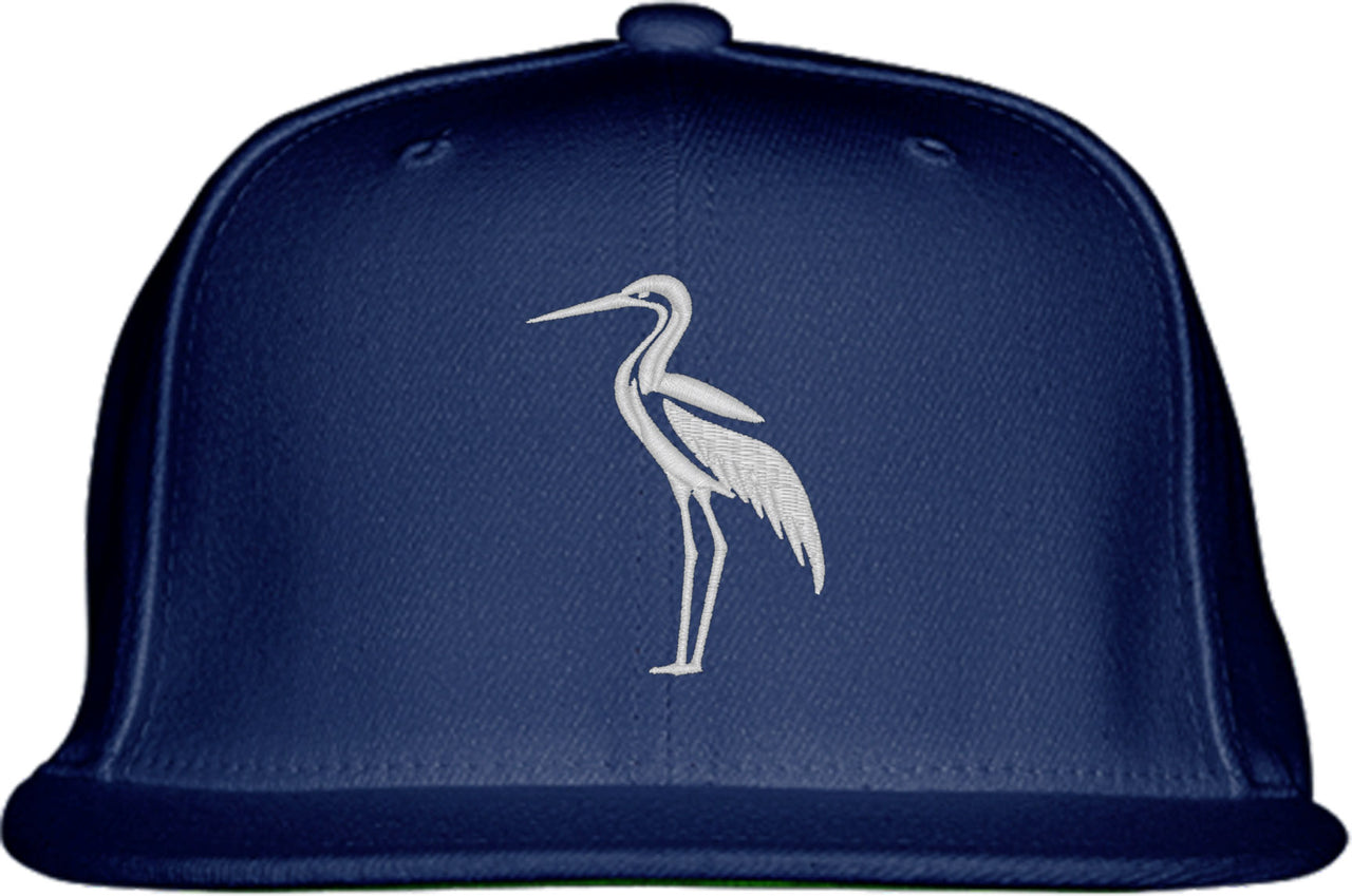 Heron Silhouette Snapback Hat
