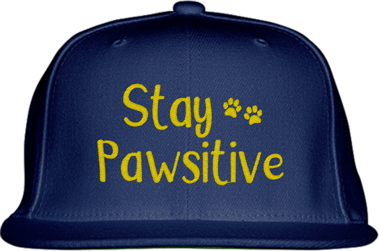 Stay Pawsitive Dog Snapback Hat