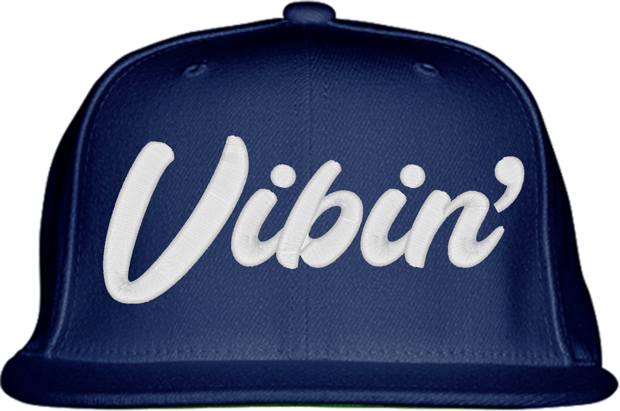 Vibin' Typography Snapback Hat