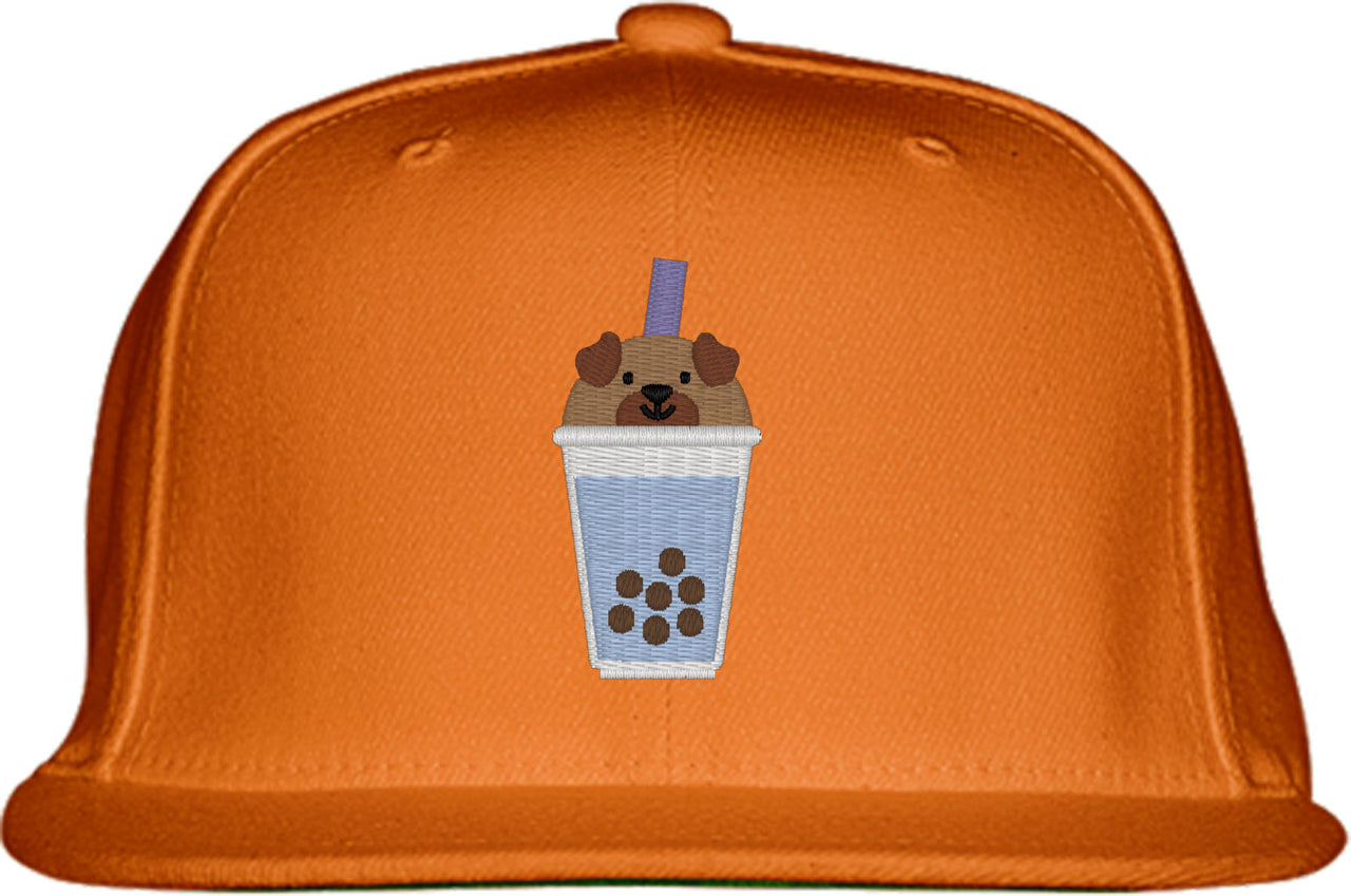 Cute Bobatea Dog Snapback Hat