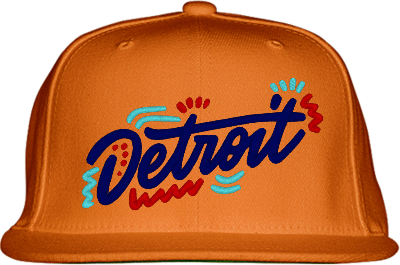 Detroit Michigan Snapback Hat