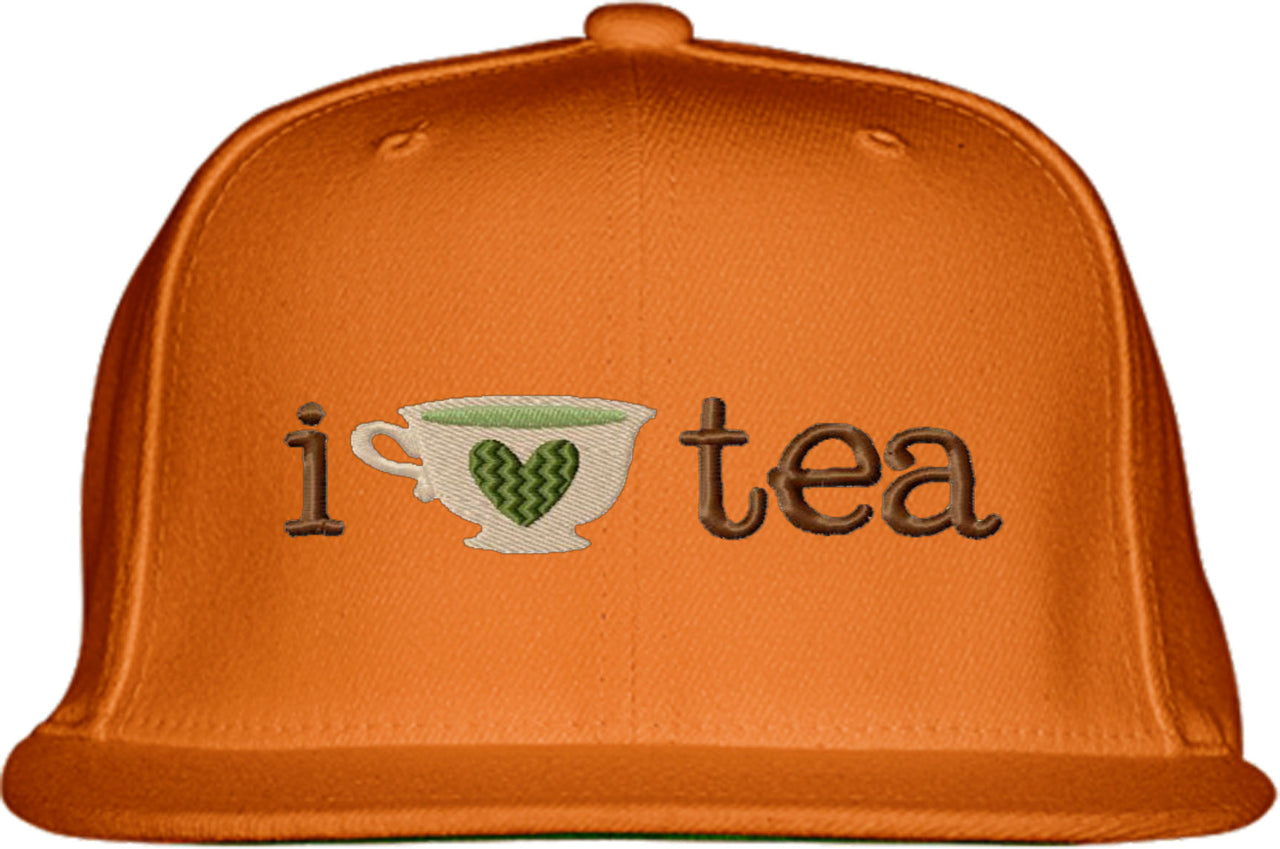 I Love Tea Snapback Hat