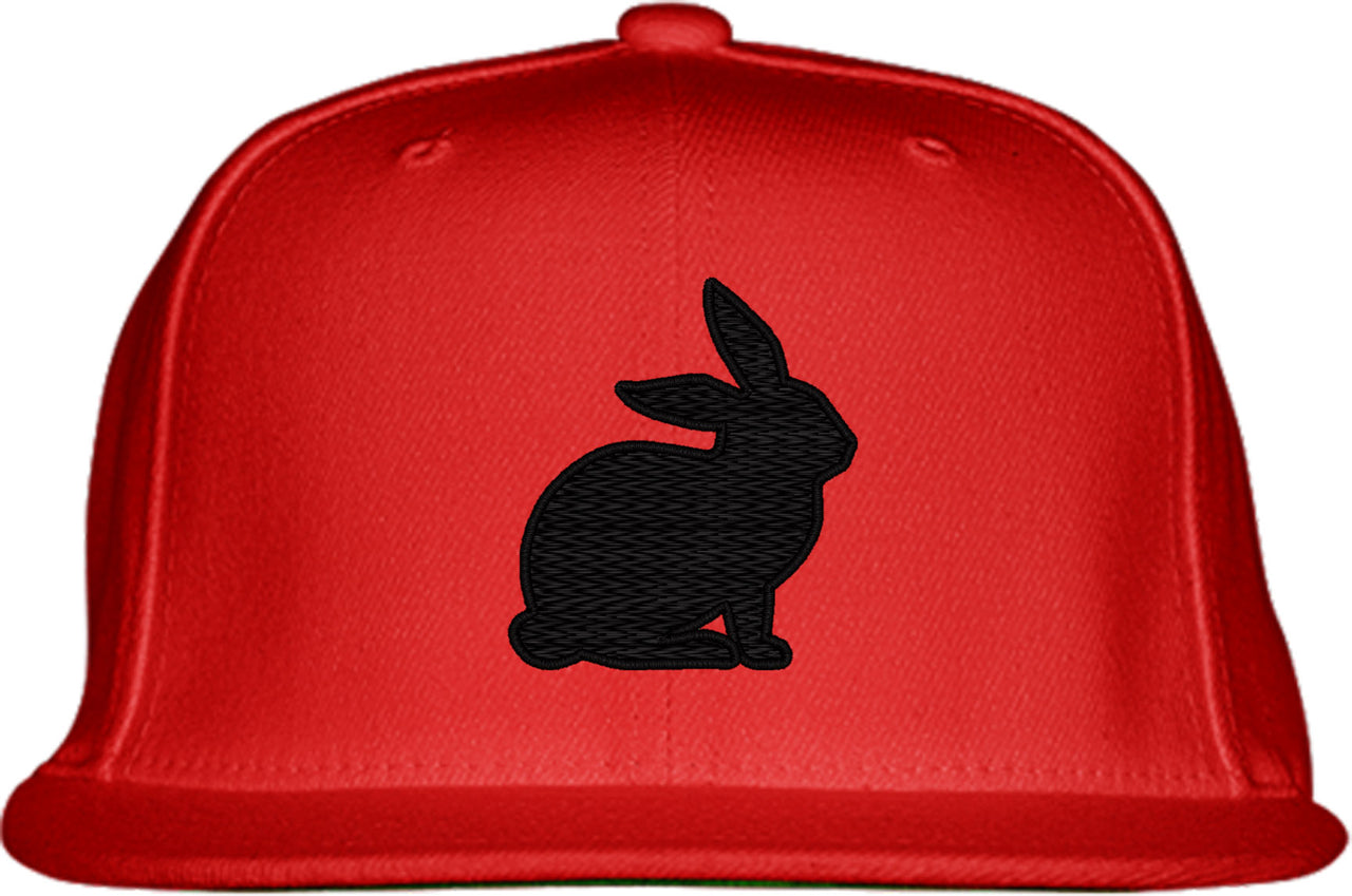 Bunny Silhouette Snapback Hat