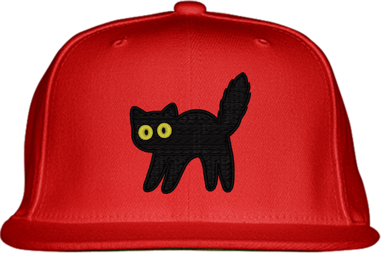 Black Cat Snapback Hat