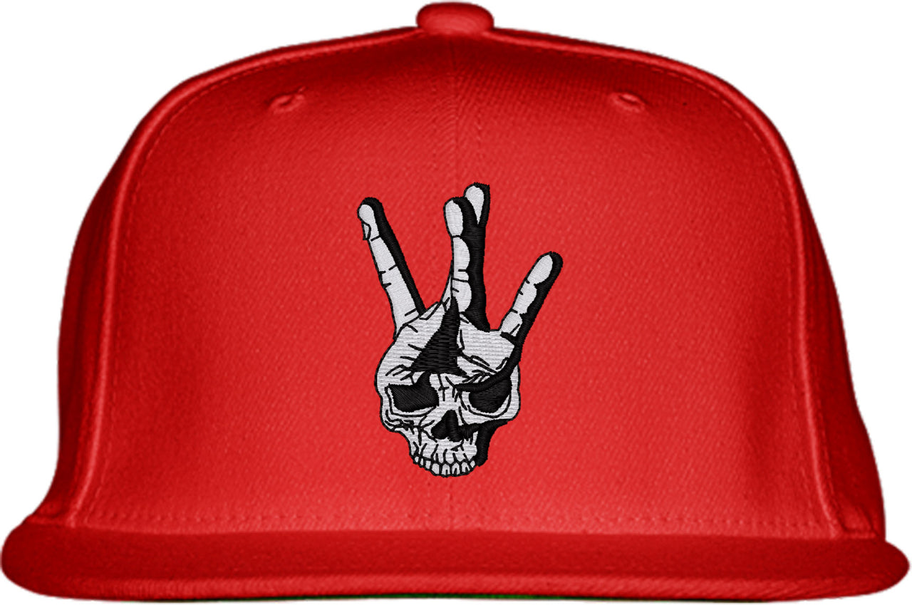 Hip Hop Skull Snapback Hat