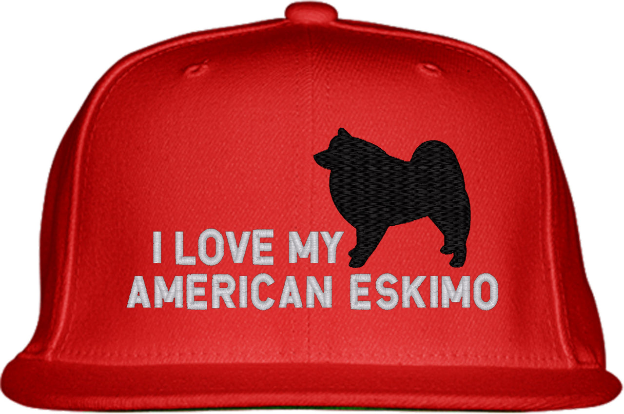 I Love My American Eskimo Dog Snapback Hat