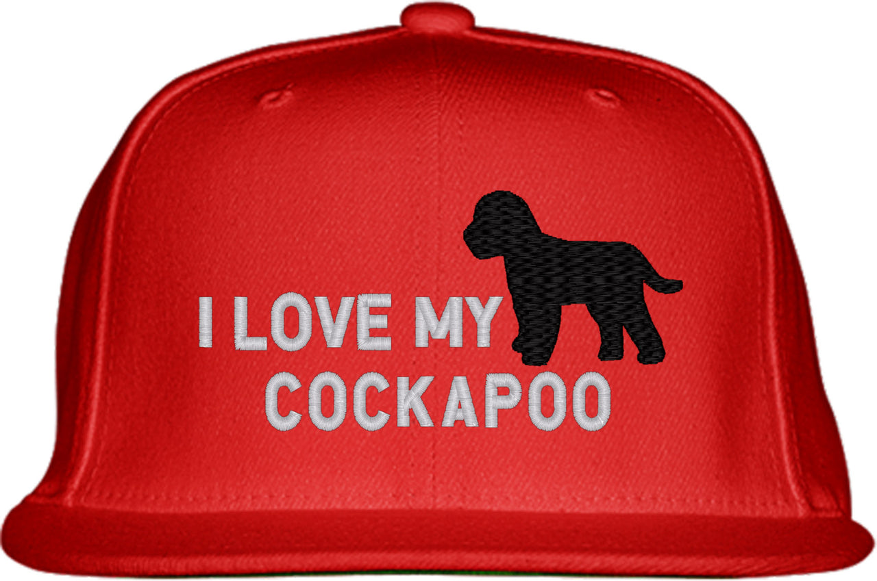 I Love My Cockapoo Dog Snapback Hat