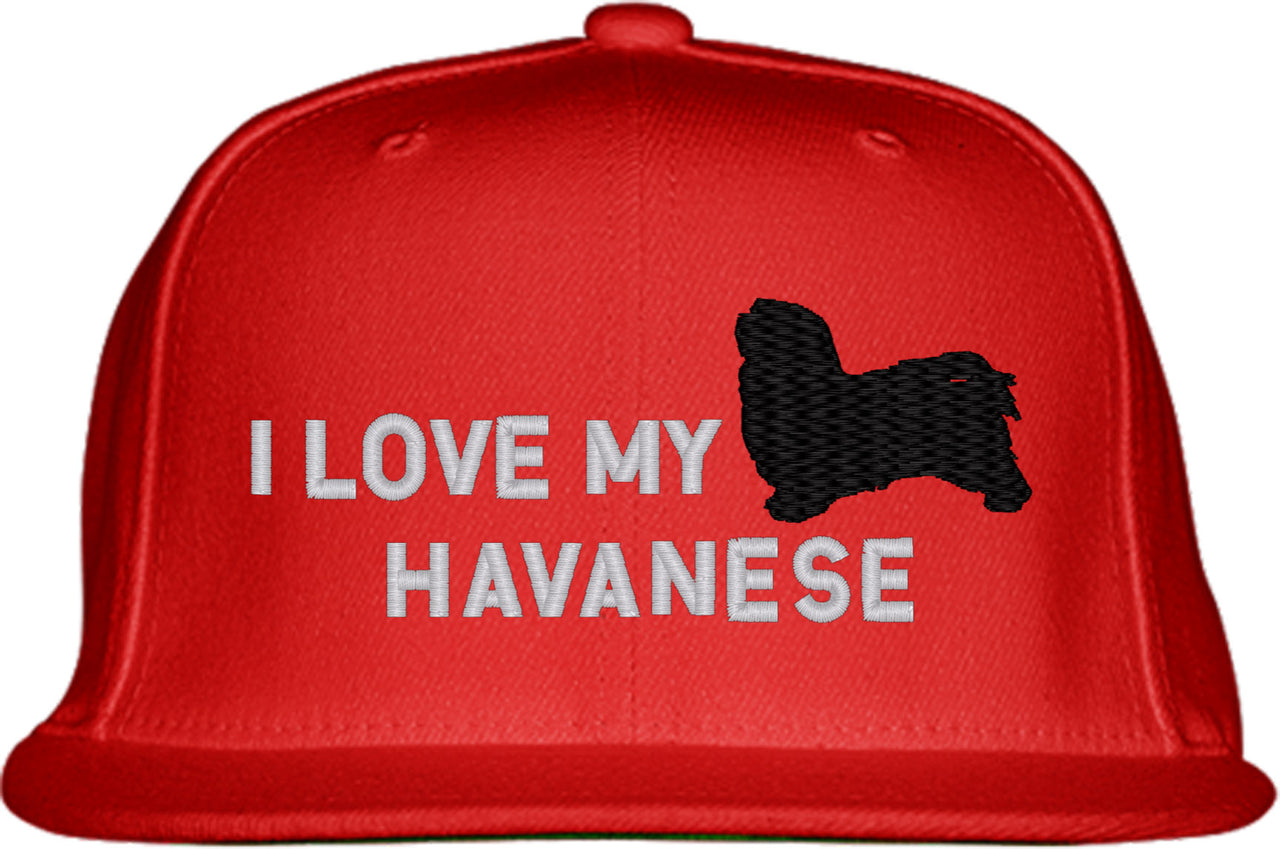 I Love My Havanese Dog Snapback Hat