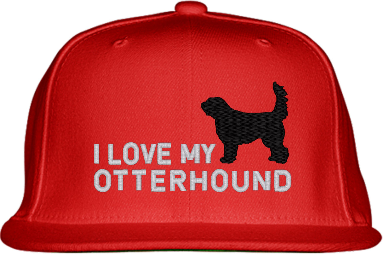 I Love My Otterhound Dog Snapback Hat