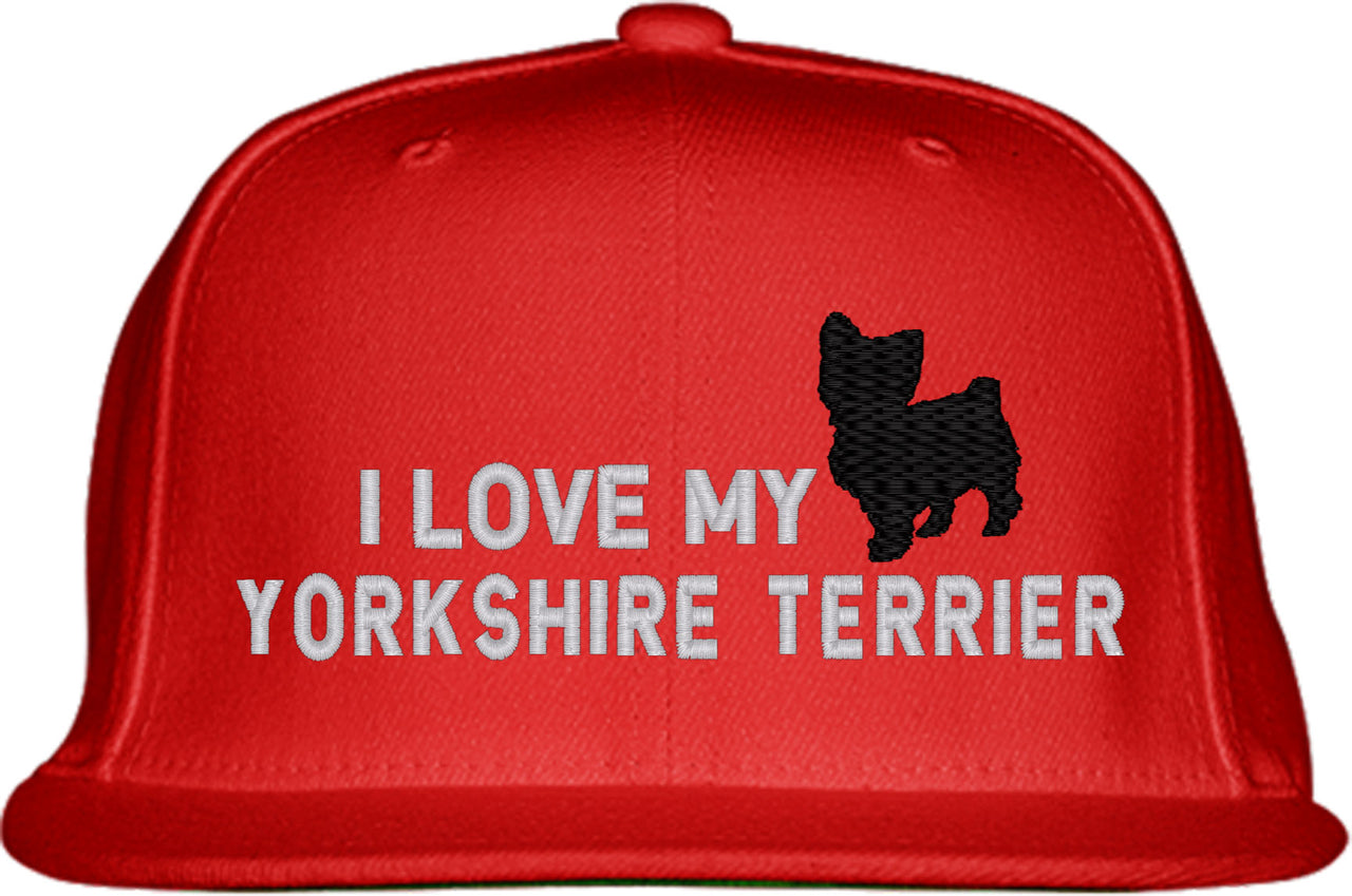 I Love My Yorkshire Dog Snapback Hat