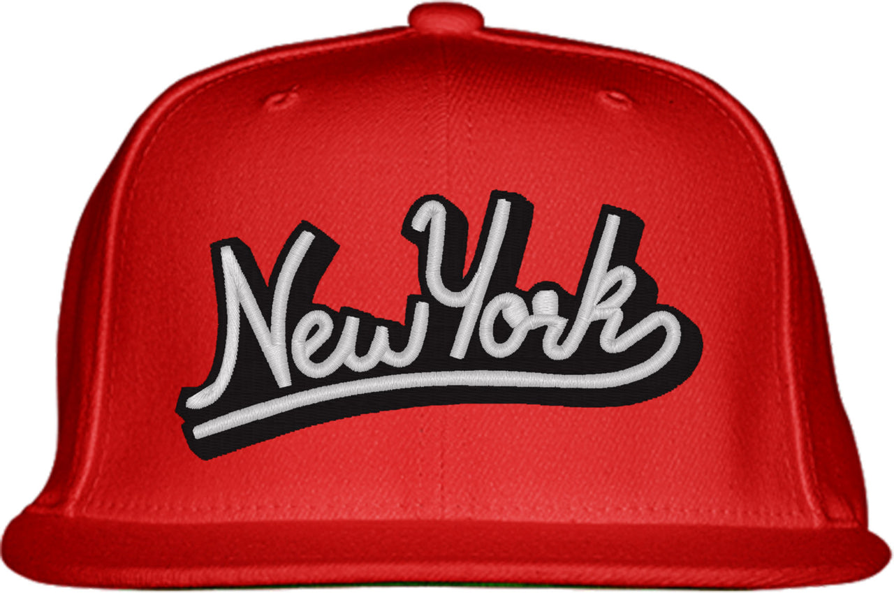 New York Typography Snapback Hat