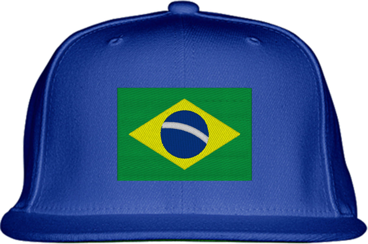 Brazil Flag Snapback Hat