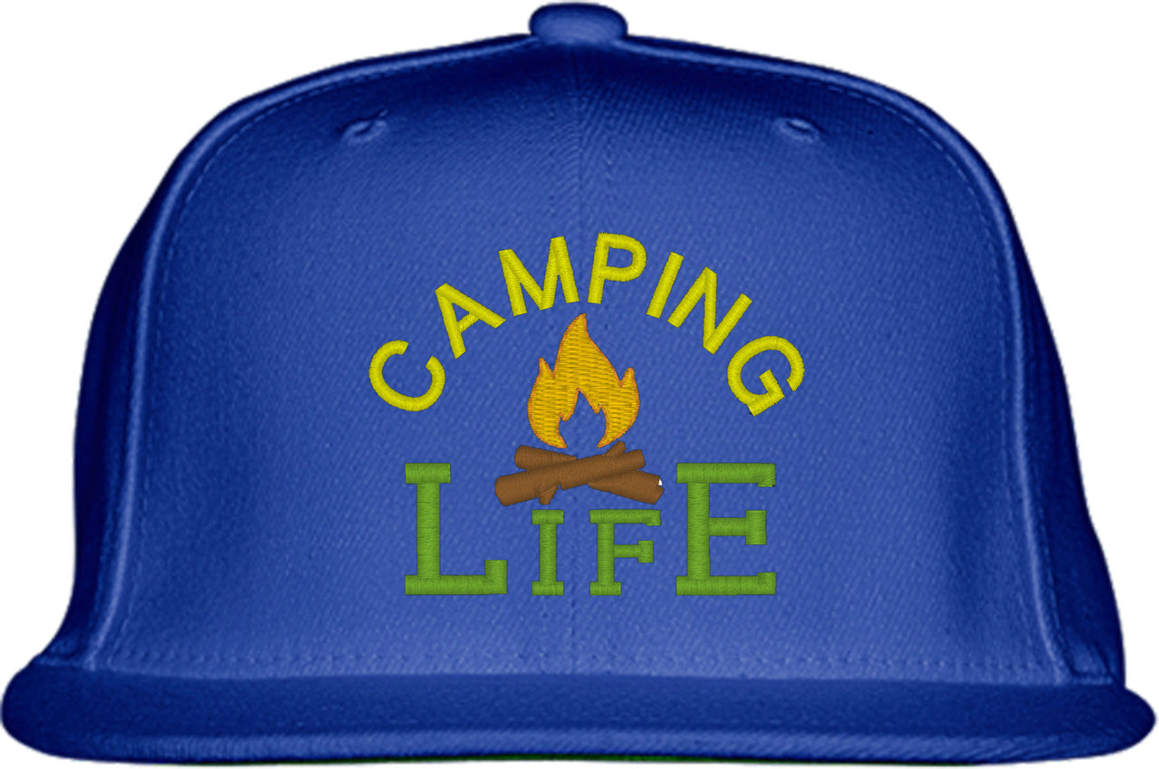 Camping Life Snapback Hat