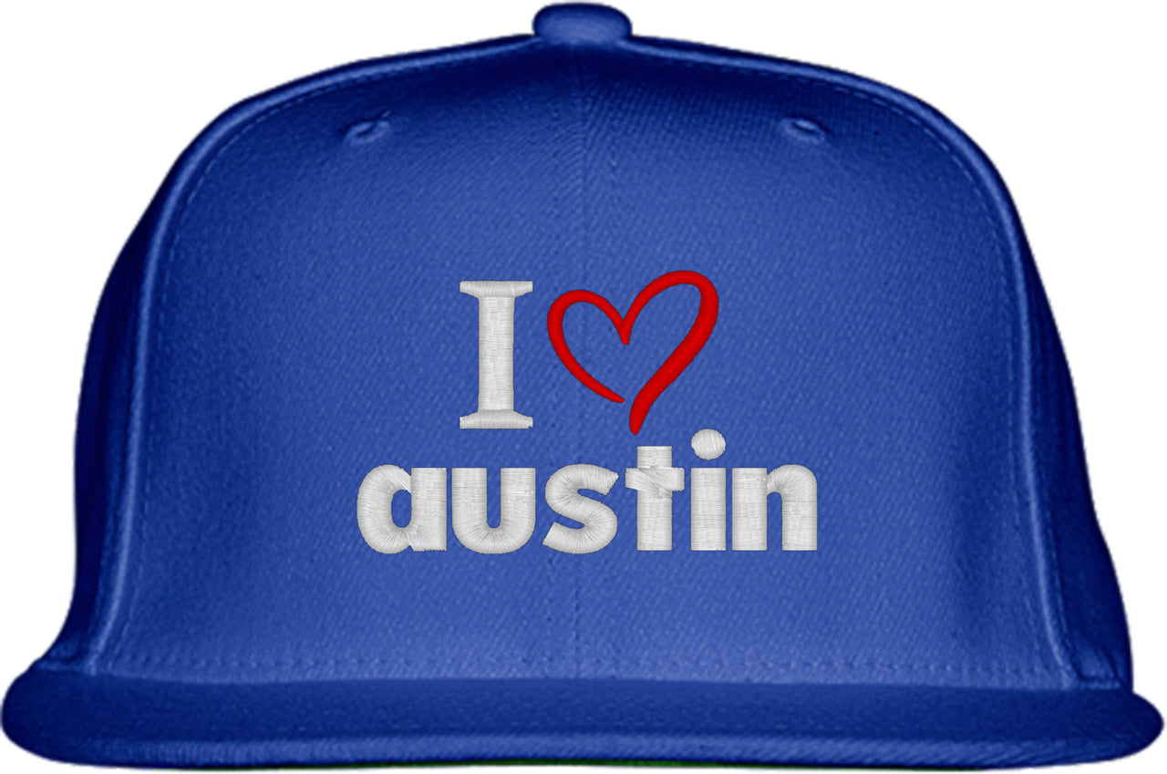 I Love Austin Snapback Hat