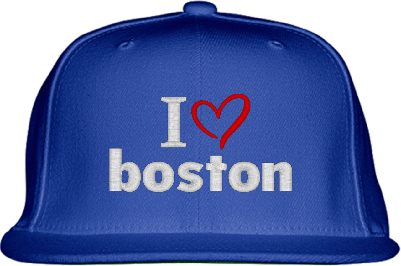 I Love Boston Snapback Hat