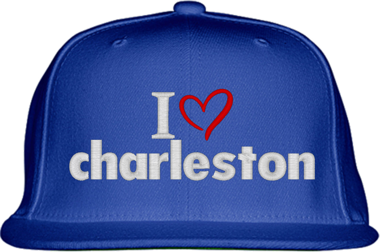 I Love Charleston Snapback Hat