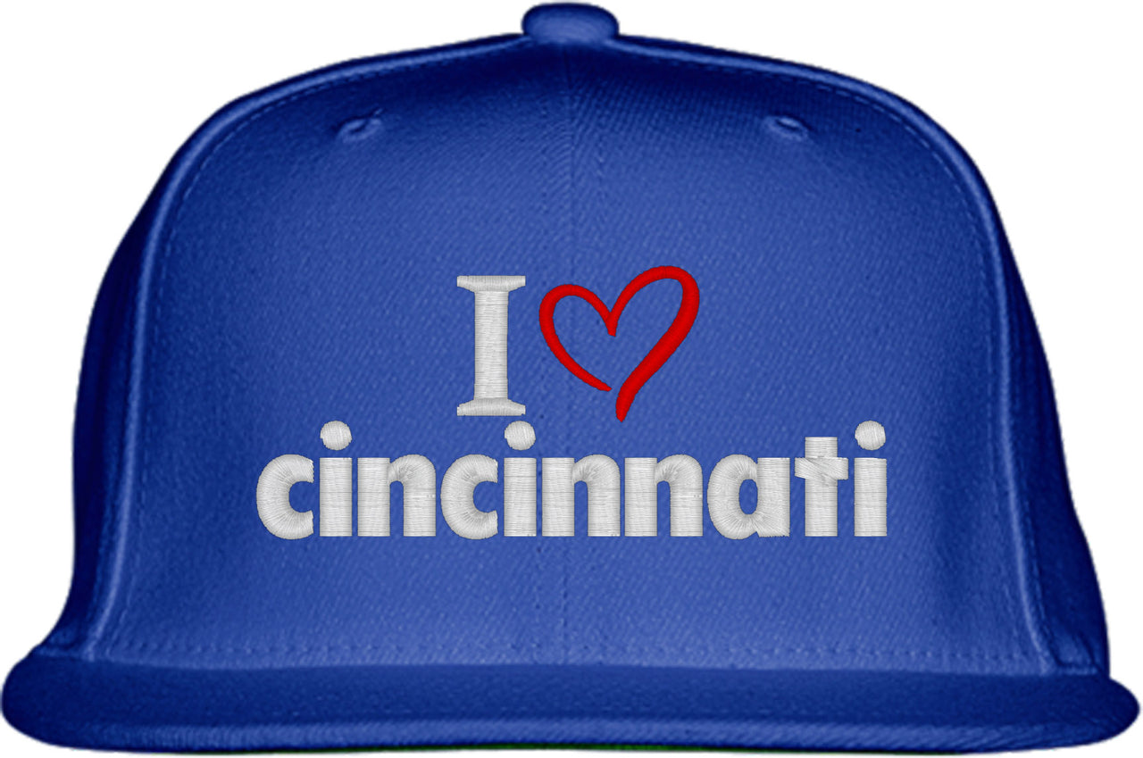 I Love Cincinnati Snapback Hat