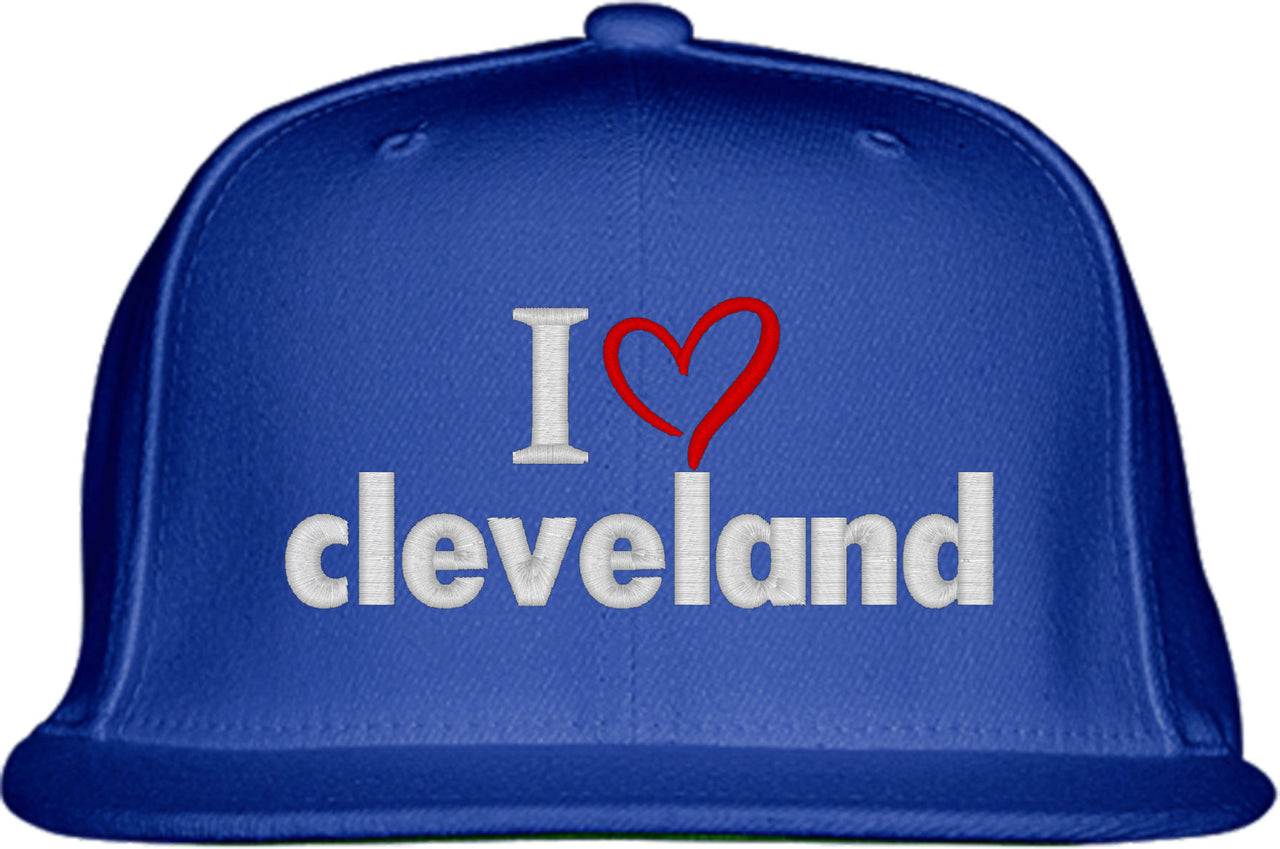 I Love Cleveland Snapback Hat