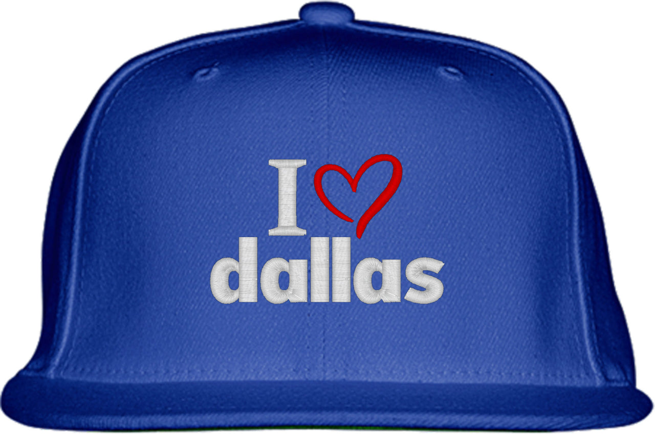I Love Dallas Snapback Hat