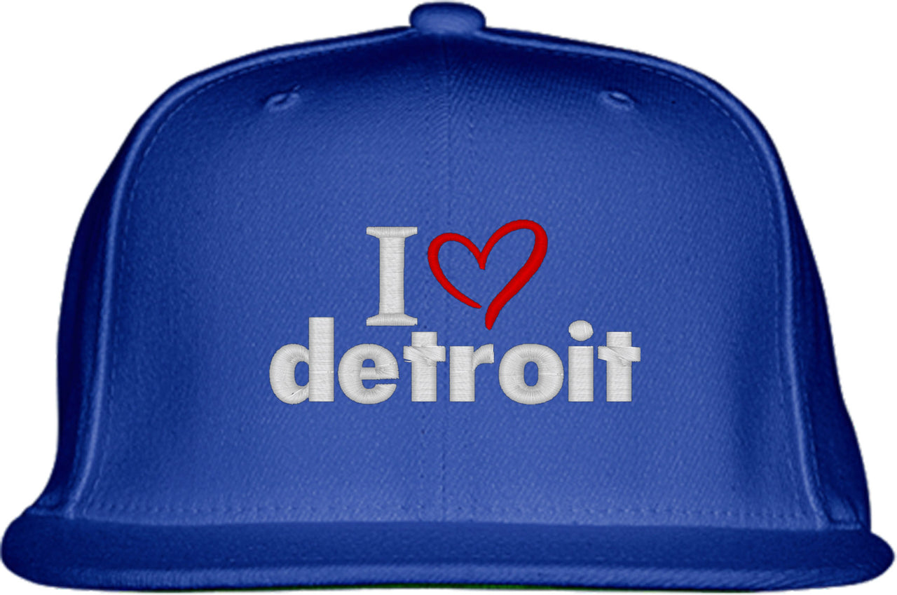 I Love Detroit Snapback Hat