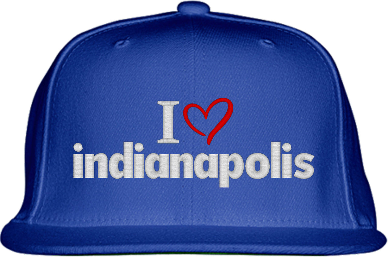 I Love Indianapolis Snapback Hat