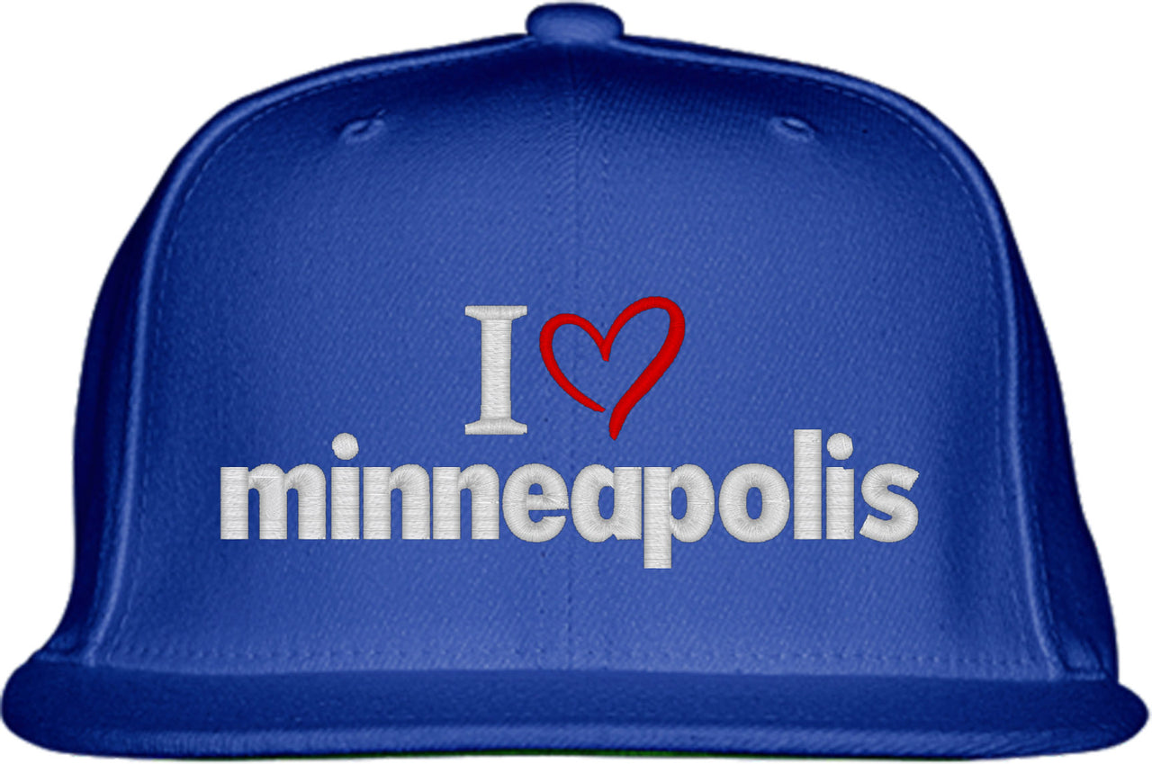 I Love Minneapolis Snapback Hat