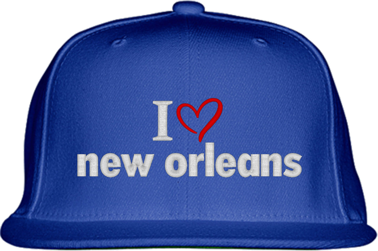 I Love New Orleans Snapback Hat
