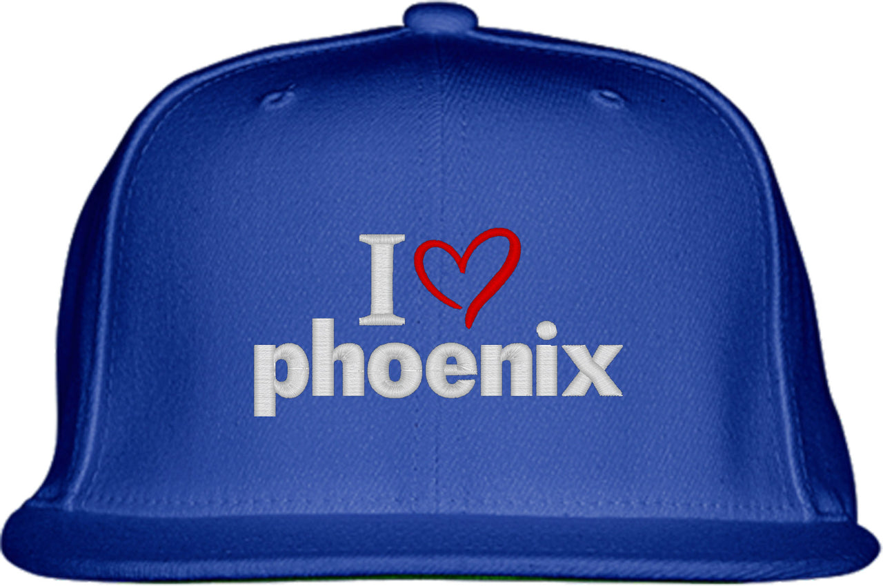 I Love Phoenix Snapback Hat