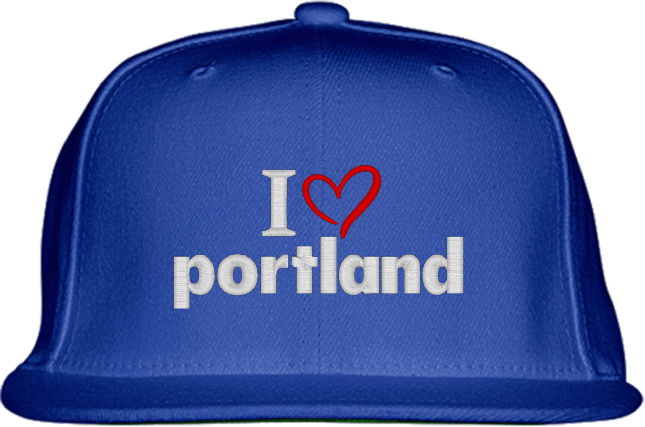 I Love Portland Snapback Hat