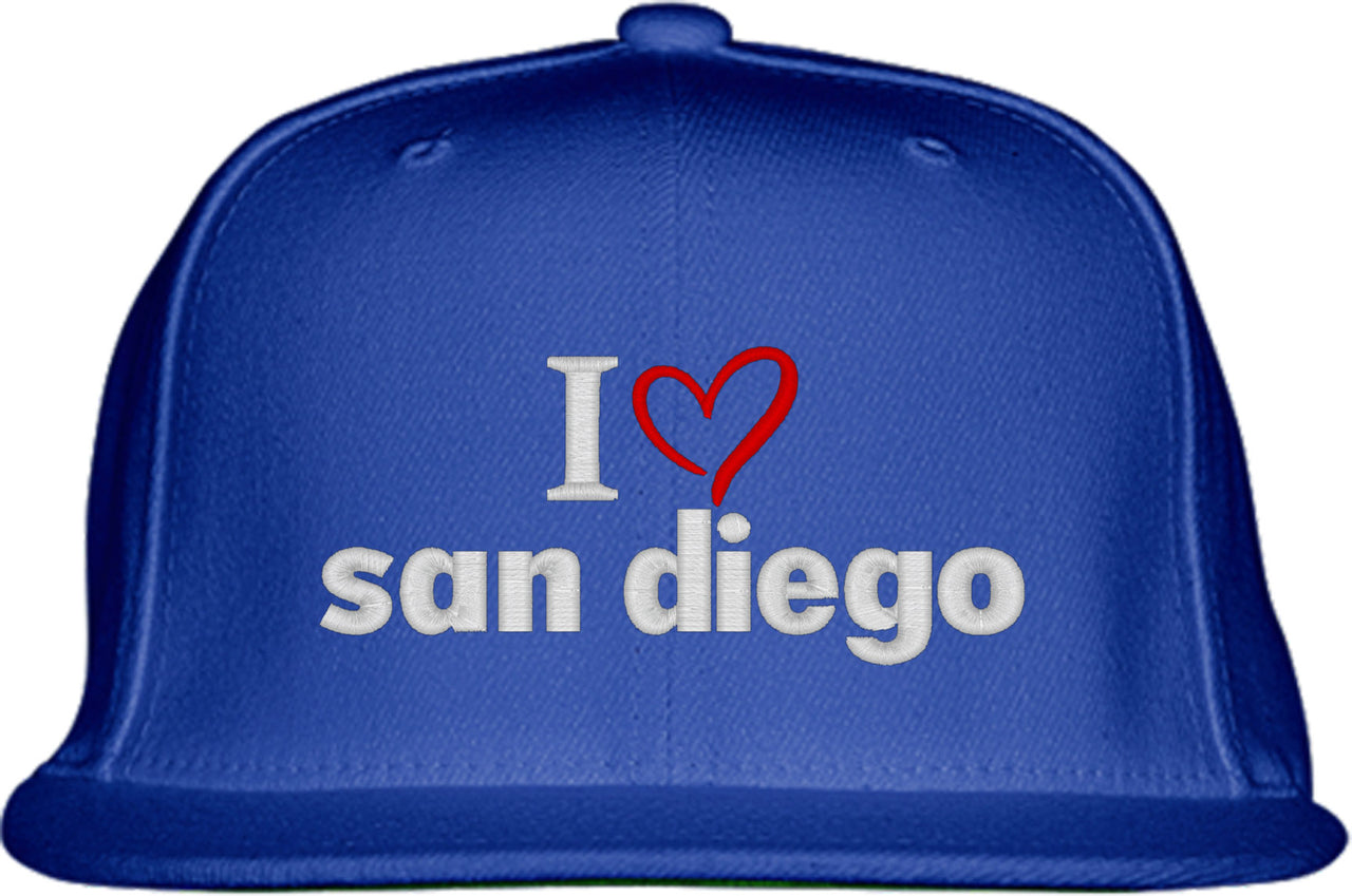 I Love San Diego Snapback Hat