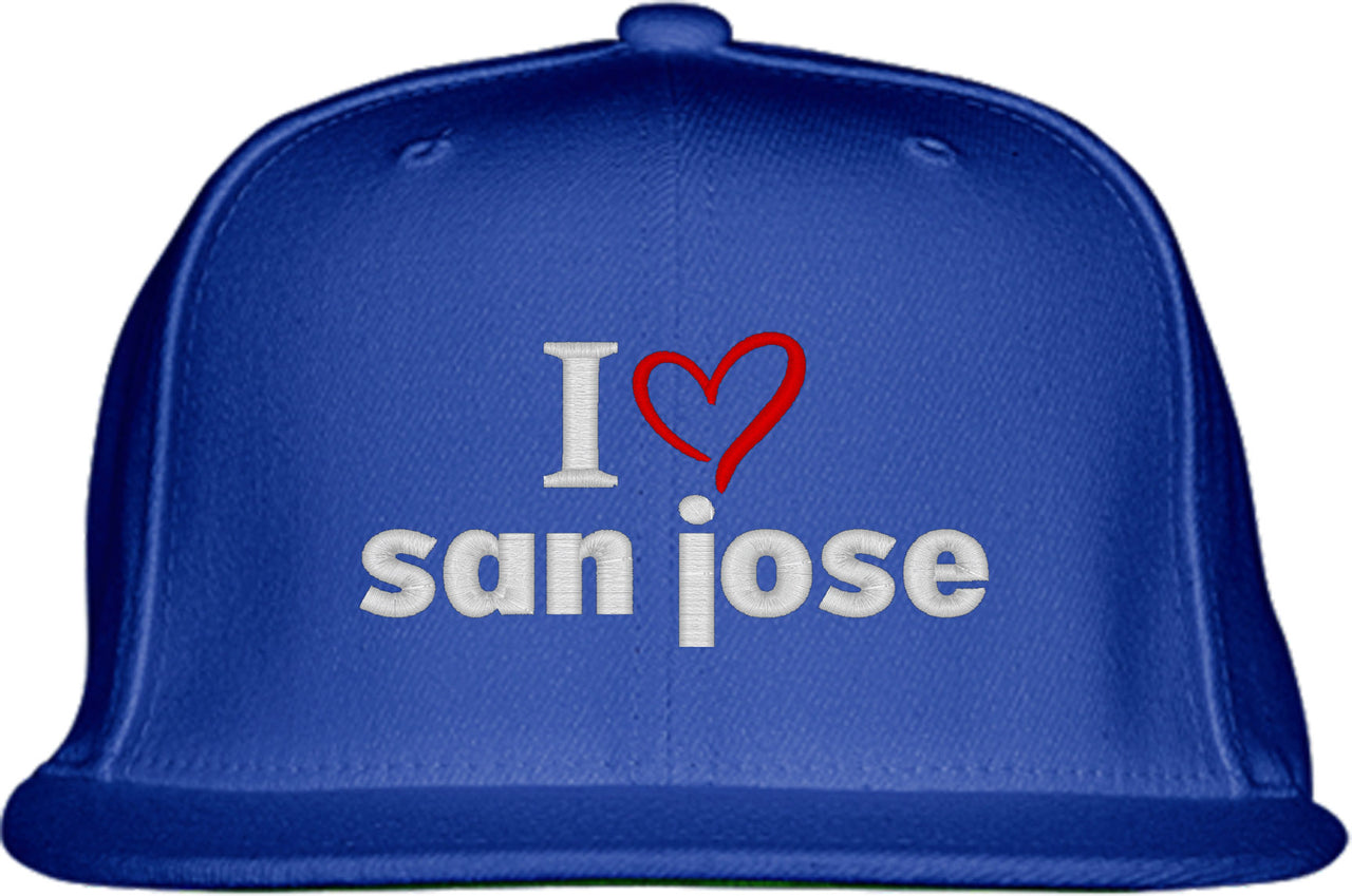 I Love San Jose Snapback Hat