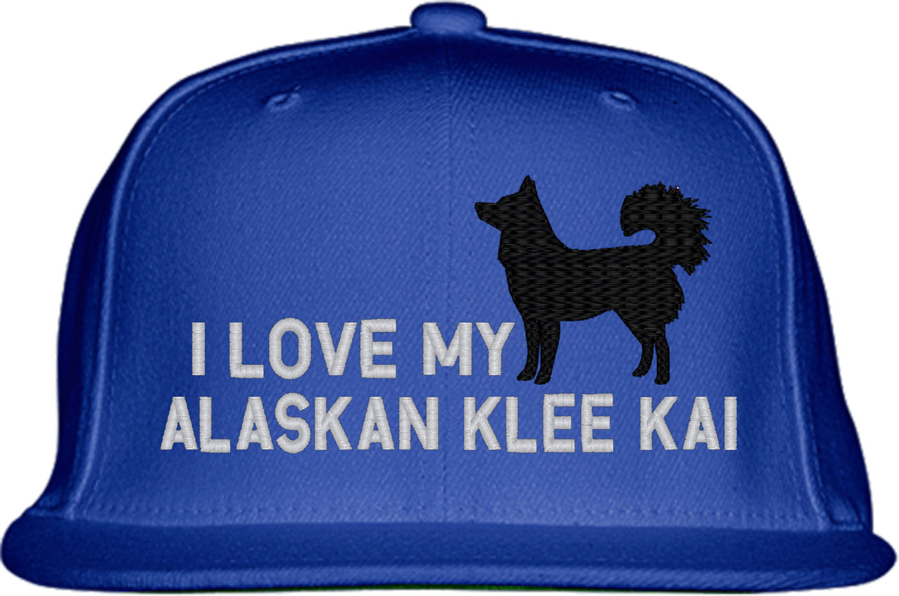 I Love My Alaskan Klee Kai Dog Snapback Hat