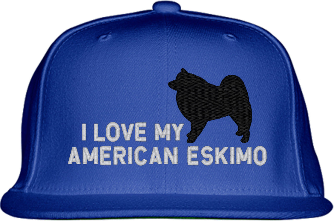 I Love My American Eskimo Dog Snapback Hat