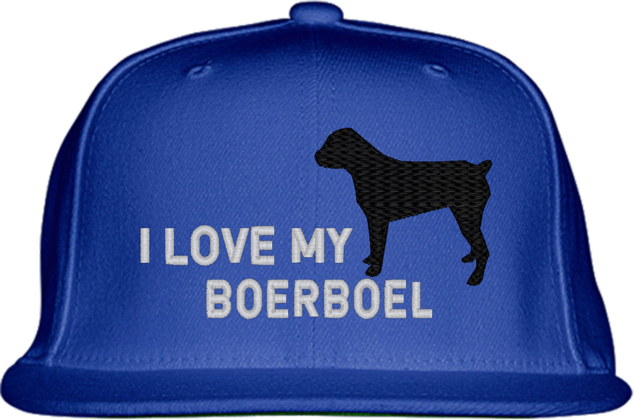 I Love My Boerboel Dog Snapback Hat