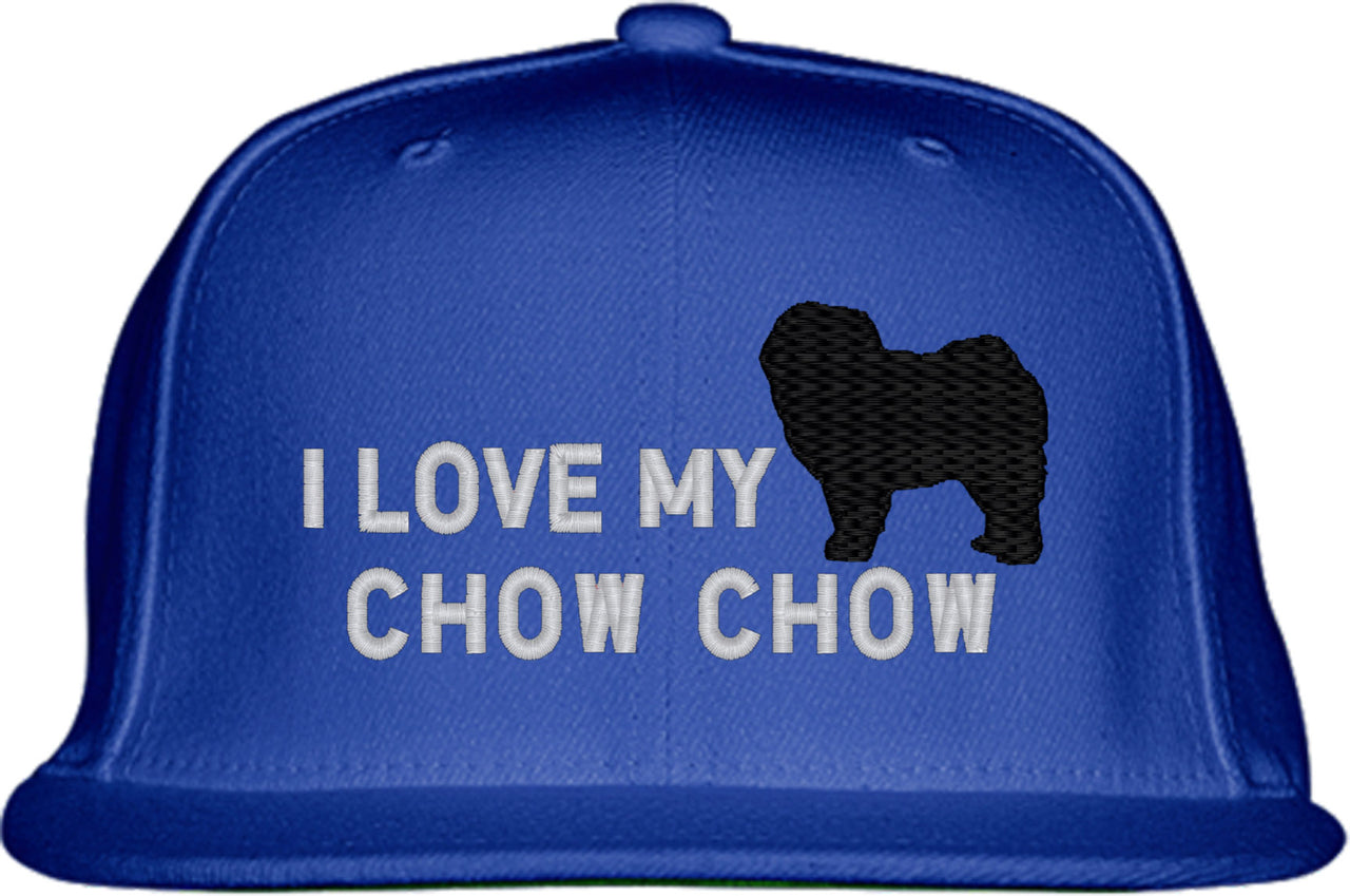 I Love My Chow Chow Dog Snapback Hat