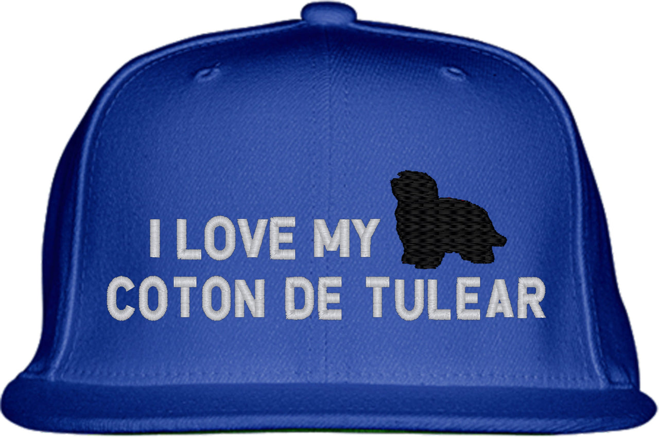 I Love My Coton De Tulear Dog Snapback Hat